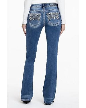 Miss Me Estrella Bootcut Jeans - Blue