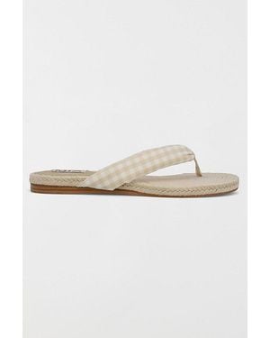 MIA Mia Aleena Gingham Thong Sandal - White