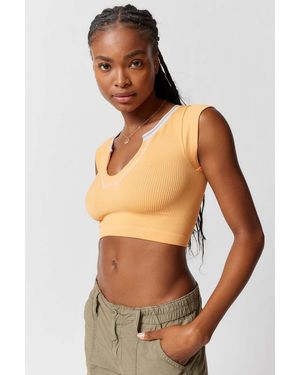Out From Under Go For Gold Seamless Cropped Top - Orange