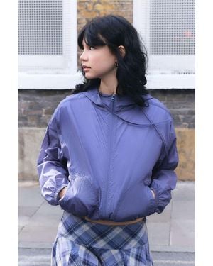 Urban Outfitters Uo Sheer Shell Jacket - Blue