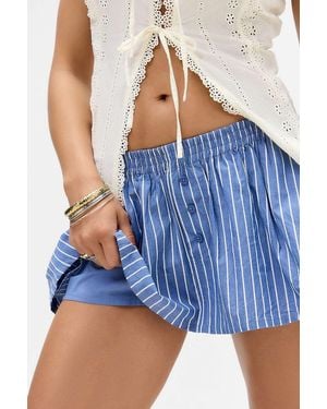 Urban Outfitters Uo Sal Boxer Mini Skort - Blue