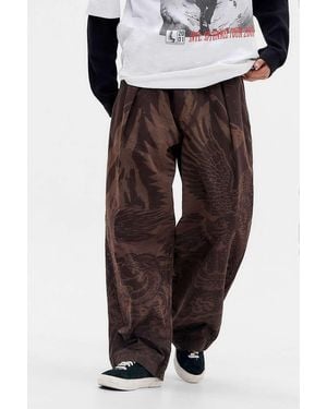 BDG Chocolate Bobbi Eagle Cocoon Trousers - Brown