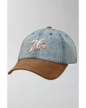 Mitchell & Ness Nba Philadelphia 76Ers Denim & Suede Hat - Blue