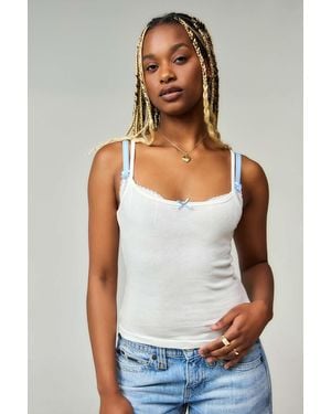 Kimchi Blue Corey Bow Cami Top - White