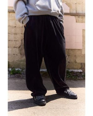 iets frans... Black Harri Corduroy Jersey Joggers