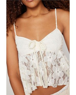 Kimchi Blue Kerry Lace Babydoll Cami - White