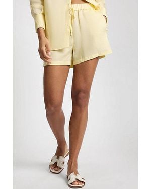 Onia Air Linen Elastic Drawstring Short - Yellow