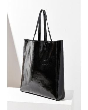 Urban Outfitters Patent Faux Leather Tote Bag - Black