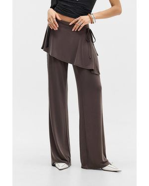 Motel Amata Dark Brown Skirt Trouser