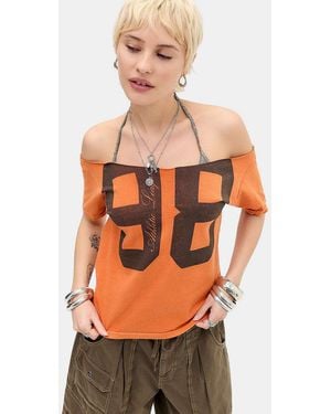 BDG 98 Off-shoulder T-shirt - Orange