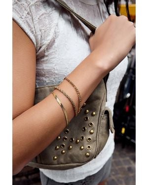 Urban Outfitters Uo Chain Bracelet 3-pack - Black