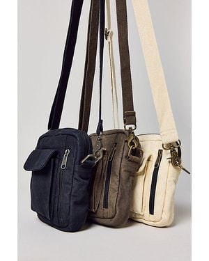 Urban Outfitters Mike Mini Canvas Crossbody Pouch - Black
