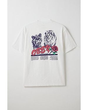 Obey Unite & Fight Graphic Tee - Gray