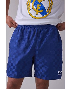 Umbro Uo Exclusive Checkerboard Pattern 7" Shorts - Blue