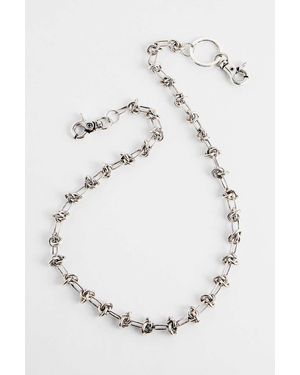 Urban Outfitters Uo Knotted Wallet Chain - White