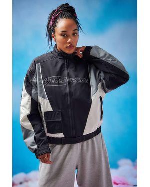 iets frans... Gewebte motocross-jacke "hawk" in - Grau