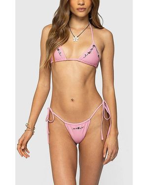 Edikted Coralle Triangle Bikini Top - Red
