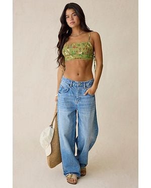 Kimchi Blue Chit Chat Side-Tie Cropped Cami - Blue