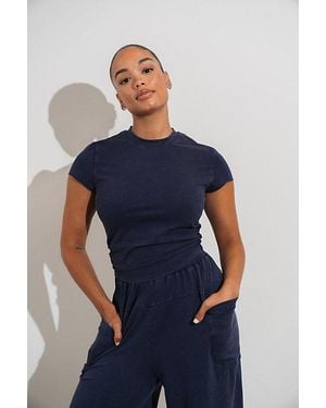 Vitaly Essence Ruched Tee - Blue