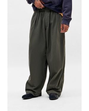 BDG Stripe Bobbi Baggy Cocoon Trousers - Black