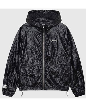 Stussy Wrinkled Beach Shell Jacket - Black