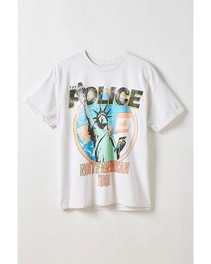Urban Outfitters The Police North American Tour Graphic Tee - Blue