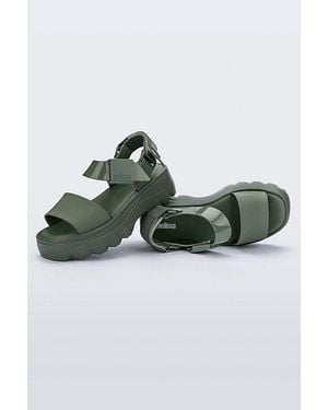 Melissa Kick Off Jelly Platform Sandal - Green