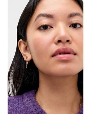 Silence + Noise Silence + Noise Irregular Star Hoops - Metallic