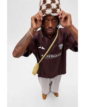 iets frans... Brown Short Sleeve Football T-shirt