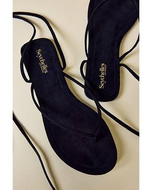 Seychelles Wander The World Ankle Wrap Sandals - Blue