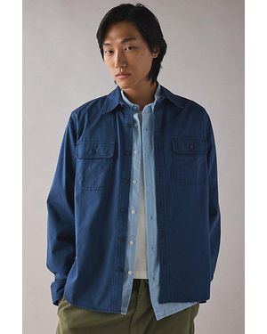BDG Utility Work Shirt Top - Blue