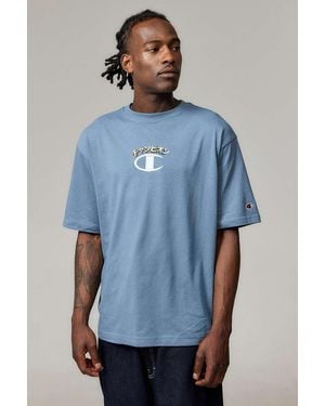 Champion Uo Exclusive Citadel 70s Japanese T-shirt - Blue