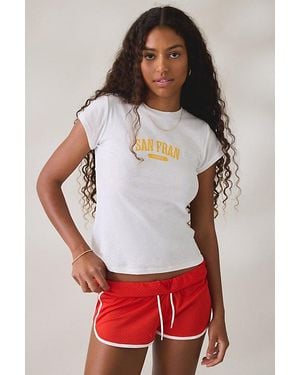BDG Local Graphic Short Sleeve Spill The Tee - Red