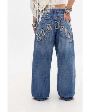 BDG Jaya Appliqué Logo Jeans - Blue