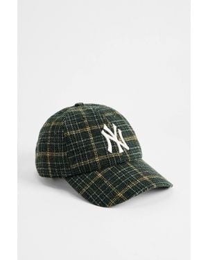 '47 Uo Exclusive Green Check Ny Yankees Clean Up Cap