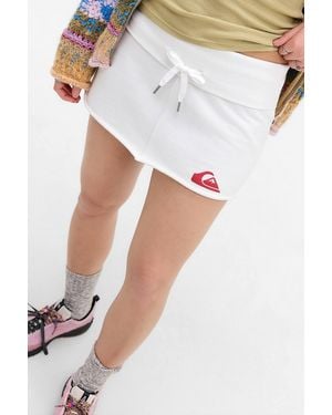 Quiksilver Uo Exclusive Exposed Seam Mini Skirt - White