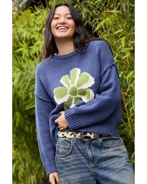 BDG Flower Pattern Jumper - Grey