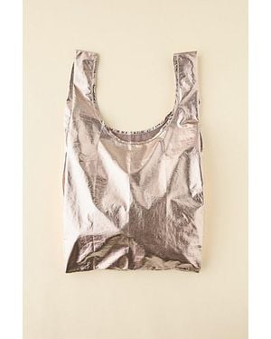 BAGGU Metallic Standard Reusable Tote Bag - Natural
