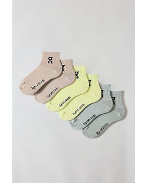 On Shoes Cloud Logo Mid Socks 3-Pack - Metallic