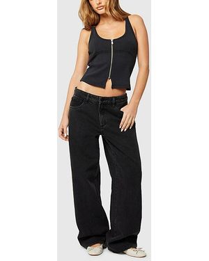 Abrand Jeans 99 Low Baggy Petite - Black