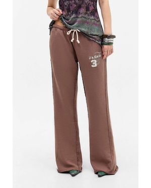 Jaded London Uo Exclusive Loose Bootcut Joggers - Brown