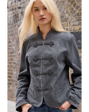 Kimchi Blue Cassie Military Jacket - Grey