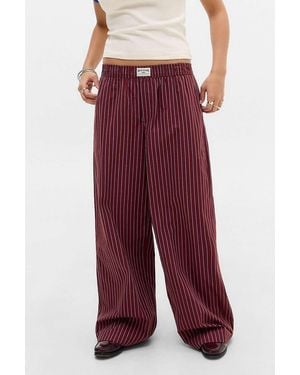 BDG Leni Boxer Trousers - Red