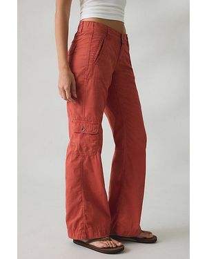 BDG 360 Utility Low-Rise Straight Leg Pants - Red