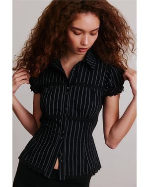 BDG Carolyn Button Down Shirt - Black