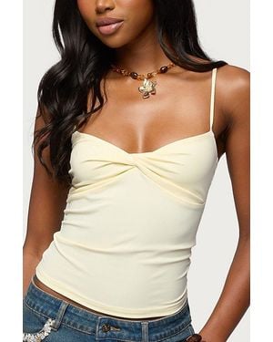 Edikted Pyper Twisted Tank Top - Black