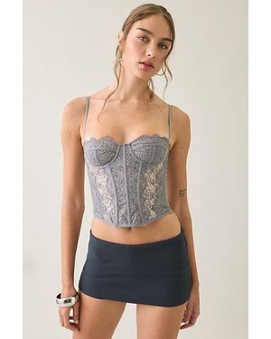 Out From Under Modern Love Corset - Gray