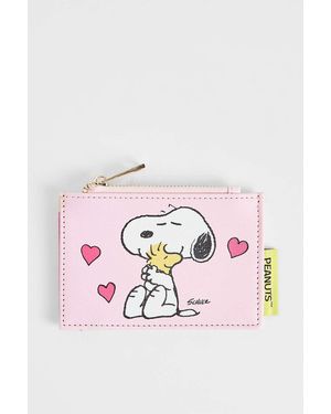 Urban Outfitters House Of Disaster Snoopy Card Holder - Pink