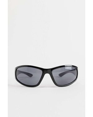 iets frans... Black Sports Wrap Sunglasses
