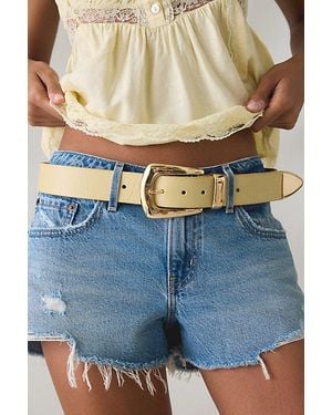 BDG Everyday Western Leather Belt - Blue